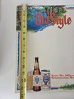 Old Style Beer Menu Cardboard Sign