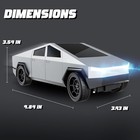 1 24 Scale Rc Truck Remote Control Cyber Car Ev Style Led Lights Rechargeable