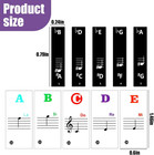 Piano Keyboard Stickers  Removable Note Labels For 49   88 Key Keyboards  Large Pr
