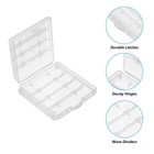 6pcs Aaa Battery Storage Case Holder Box Aa Battery Storage Case