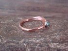Navajo Copper   Turquoise Ring By Yolanda Skeets - Size 5