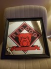 Vintage Red Dog Framed Mirror  Beer Sign Plank Road Brewery