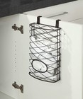 Over Cabinet Kitchen Storage Organizer Holder Or Basket Hang Over Cabinet Doors