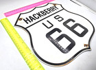 Us Route 66 Vintage Genuine 13  Porcelain Metal Highway Sign Gas Oil Road Shield