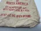 Vintage Canvas Coin Deposit Bag Sack Money National Bank Of North American Nyc