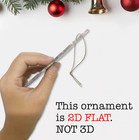 Custom Name Cute Sitting Poodle Dog With Santa Hat Christmas Lights Ornament