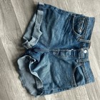 Levi s Women Blue Cotton Denim Cutoff Shorts Button Fly Size 0