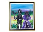 Haitian Vodou Painting   Gede Loas Baron Samedi   Maman Brigitte By Gerard Paul