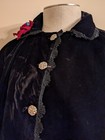 Vintage Crushed Velvet Cape Os Black Whimsigoth Avant Garde Romantic Witchy 90s