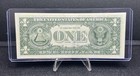 1977   1 One Dollar Bill Note Offset Printing Error Back To Front Z253