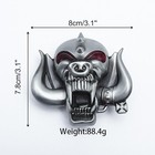 Motorhead Belt Buckle Warpig Snaggletooth Lemmy Pewter Jeans Biker Heavy Metal