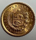 1968  Peru 1 5 De Libra Gold Coin - Beautiful Gem Bu