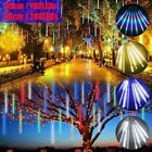 288 192 Led Solar Lights Meteor Shower Rain Tree String Light Xmas Party Outdoor