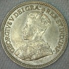 1919 Canada 5 Cent Silver Coin Almost Uncirculated Canadian 5c Au Silver Coin