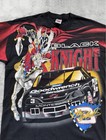 Men   s Vintage 90s Nascar Dale Earnhardt Sr The Black Knight Racing Tee Aop