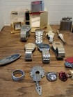 Vintage Junk Drawer Lot Watches Knives  Lighters Jewelry As Pictured 