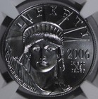 2006 W Burnished Platinum Eagle 1 Oz Ngc Ms70