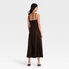 A New Day Women s Cami Gingham Sleeveless Maxi Dress - Black