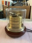Barigo Germany Brass Aneroid Barometer Under Dome