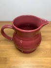 Longaberger Pottery Large 2 Quart Milk Pitcher Paprika New In Box - Made In Usa