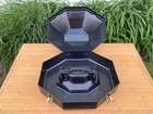 Black Western Cowboy Hat Can Case Carrier   Hard Plastic Case