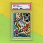 Original 1966 Topps Batman Black Bat Trading Card  29 Psa 3