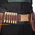 Boba Fett Cosplay Belt With Gold Buckle Bullets Bounty Hunter Costume Accessory