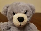 Dan Dee Gray Plush Teddy Bear Cream White Black Nose Stuffed Animal Soft Toy