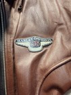 Harley-davidson 95th Anniversary Leather Jacket Brown Black 1903   1998 Mens