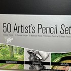 New Duomo  50 Artist Pencil Set  Color  Charcoal  Watercolor  Drawing  Metallic