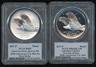 2017-p American Liberty Silver Medal Pcgs Pr69dcam Fdi Cleveland