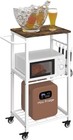 Kitchen Microwave Stand Cart With Storage Rack  3-tier Rolling Kitchen Side T   