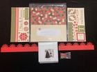 Ctmh Evensong Christmas Kit Paper Pack Stamp Set Stickease Brads Buttons Ribbon