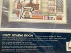 Cozy Sewing Room Stamped Cross Stitch Kit Sunset Antique Singer Sewing Machine