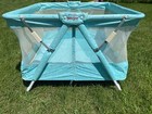 Vintage Extra Large Even Flo Baby Folding Mesh Playpen Play Pen Playard