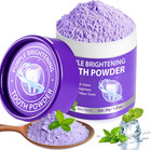 Teeth Whitening Powder - Purple Brightening Powder - Removes Stains  No Sensi   