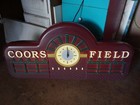 Vintage 1995 Original Coors Field Co  Rockies Lighted Beer Baseball Clock 36    