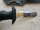 Vintage Wenoka Diver Divers Knife 8437 Stainless  Japan chisel Point Black