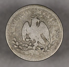 1864 G Mexico Empire Of Maximilian Silver 10 Centavos
