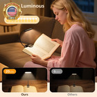 20 Led Book Light Clip On  Usb Rechargeable Reading Light  Eye Caring 3 Color Te