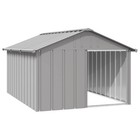 Dog House Outdoor Pet Kennel Puppy Shelter Kennel Galvanized Steel Vidaxl 