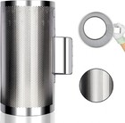 Stainless Steel Guiro 6 x12  Latin Percussion Instrument With Scraper