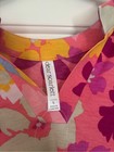 Dear Scarlett Floral Split-neck Tunic Blouse