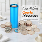 Bcb Coin Holder Quarter Dispensers Holds 40  Us Quarters  Dollar Coins  Aluminum
