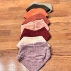 Baby Bibs Muslin Gauze Burp Cloths Soft Absorbent Drool Bibs Multi Color 9 Pack