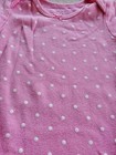 Carter   s Baby Girl Bodysuit Pink Polka Dot Short Sleeve 12 Months 100  Cotton