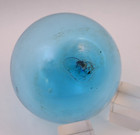 Vintage 5  Aqua Blue Glass Japanese Fishing Net Float - Original