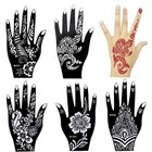 6 Sheets India Henna Tattoo Stencil Kit For Women Girl Hand Art Painting Temp   
