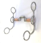 Aj Tack Argentine Short Shank Correction Bit With Copper Rollers