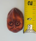 Carved Wooden Japanese Mask Depicting A Karasu Tengu